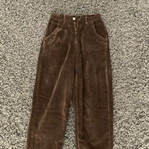 Brown corduroy pants